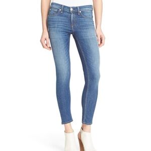 Rag & Bone Capri Jeans In Rae Stretch Denim Size 25